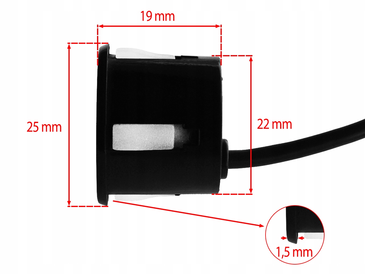 CZUJNIKI PARKOWANIA COFANIA ZESTAW PARKTRONIC HOALTE 12V CZARNE SENSORY TYŁ Marka Hoalte
