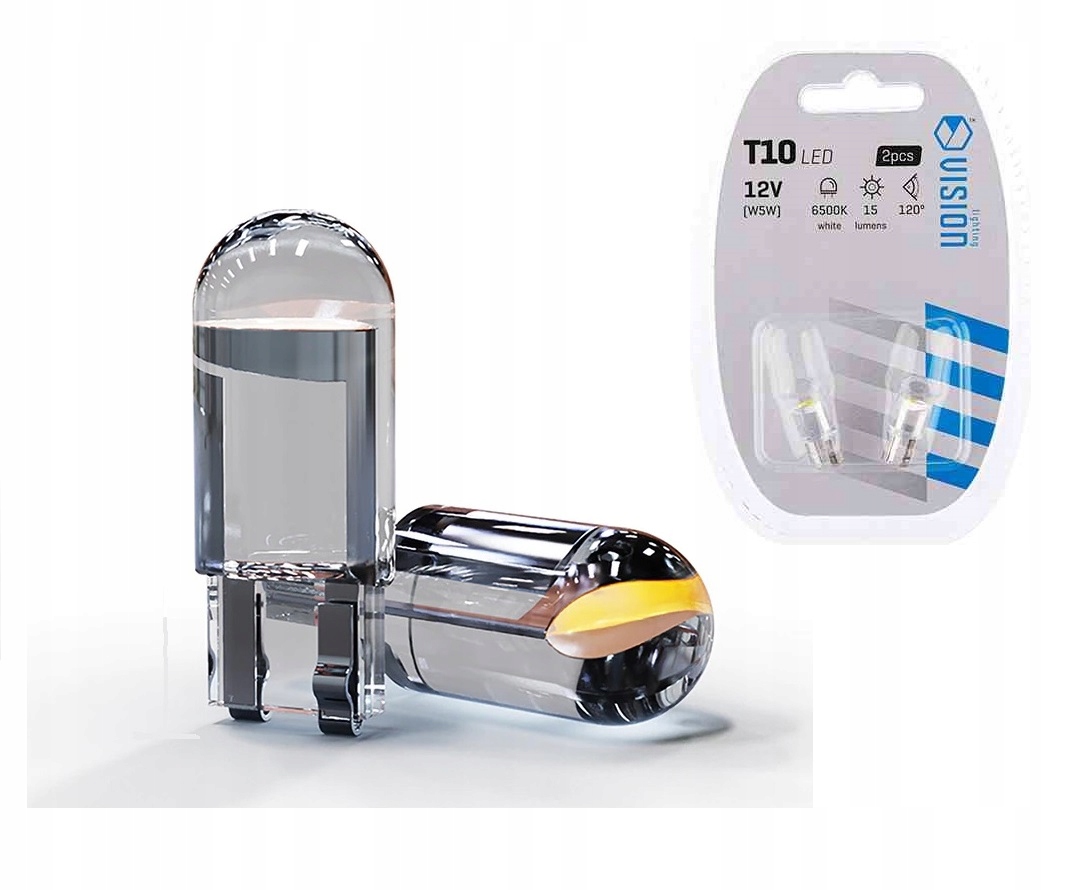 

T10 12V Hpc 360' Biała W5W Led Cob ---zalana---