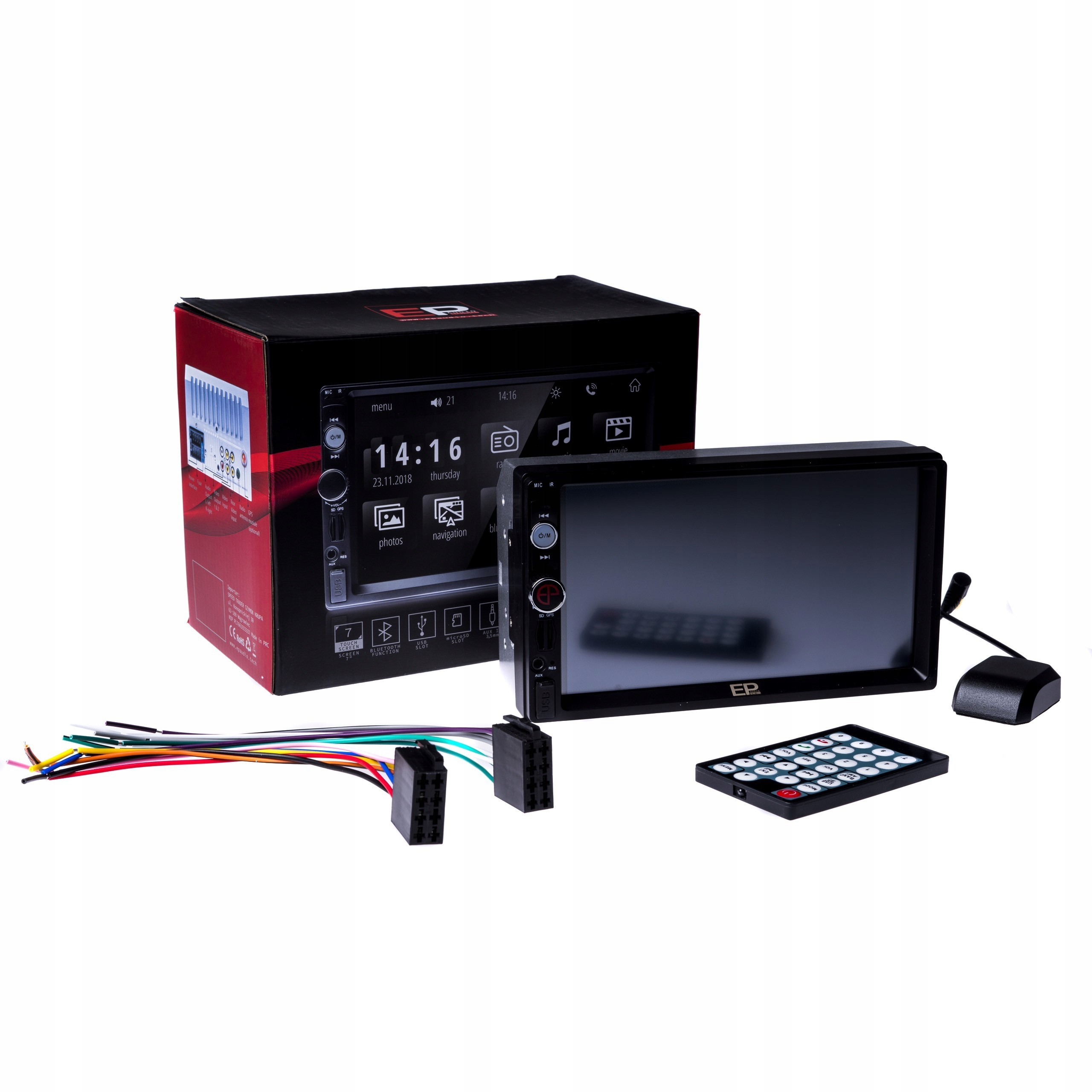 EPCR02 Autorádio 7" Gps Usb Micro Sd