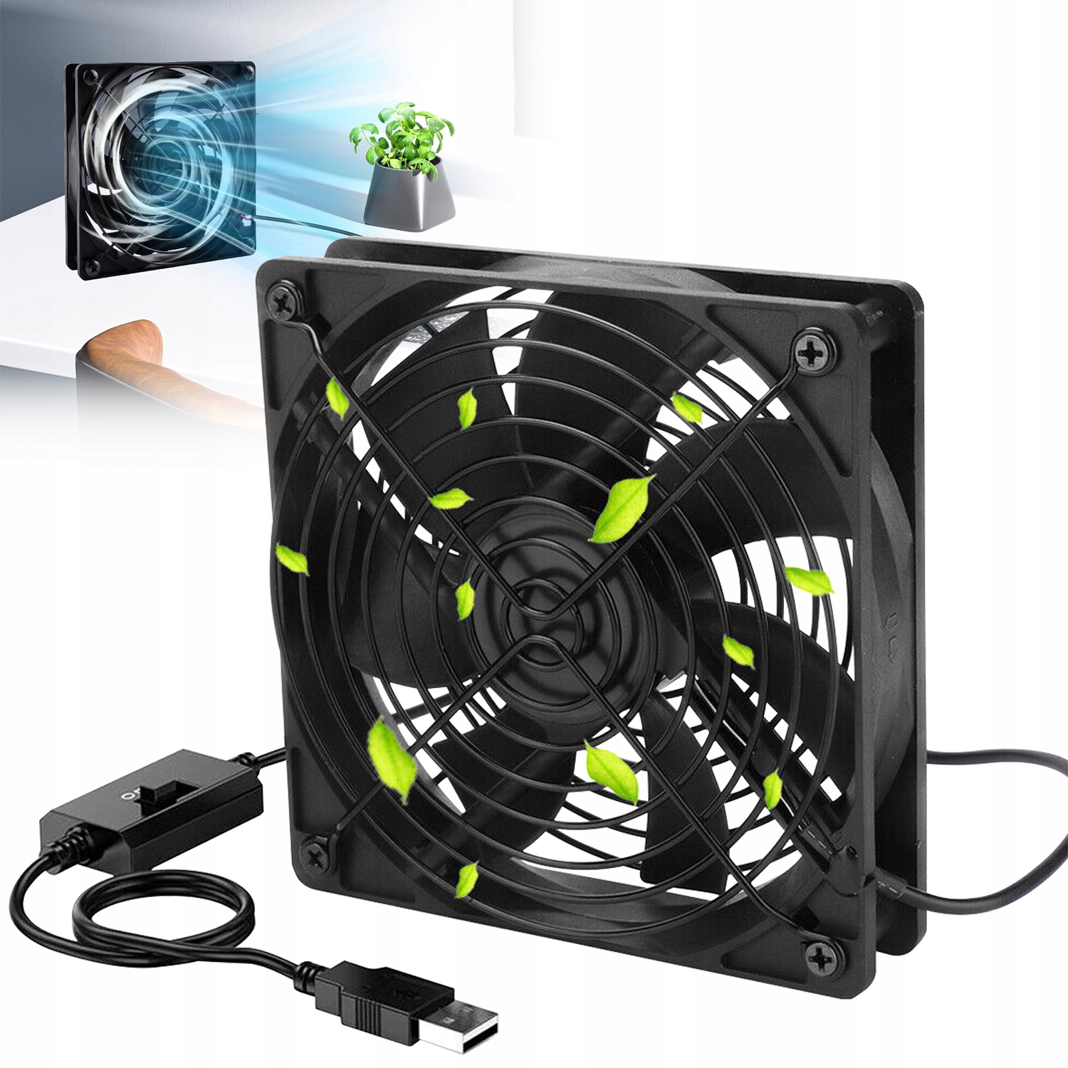 CICHY Wentylator 120 x 120 mm PC Case Fan Regulowany