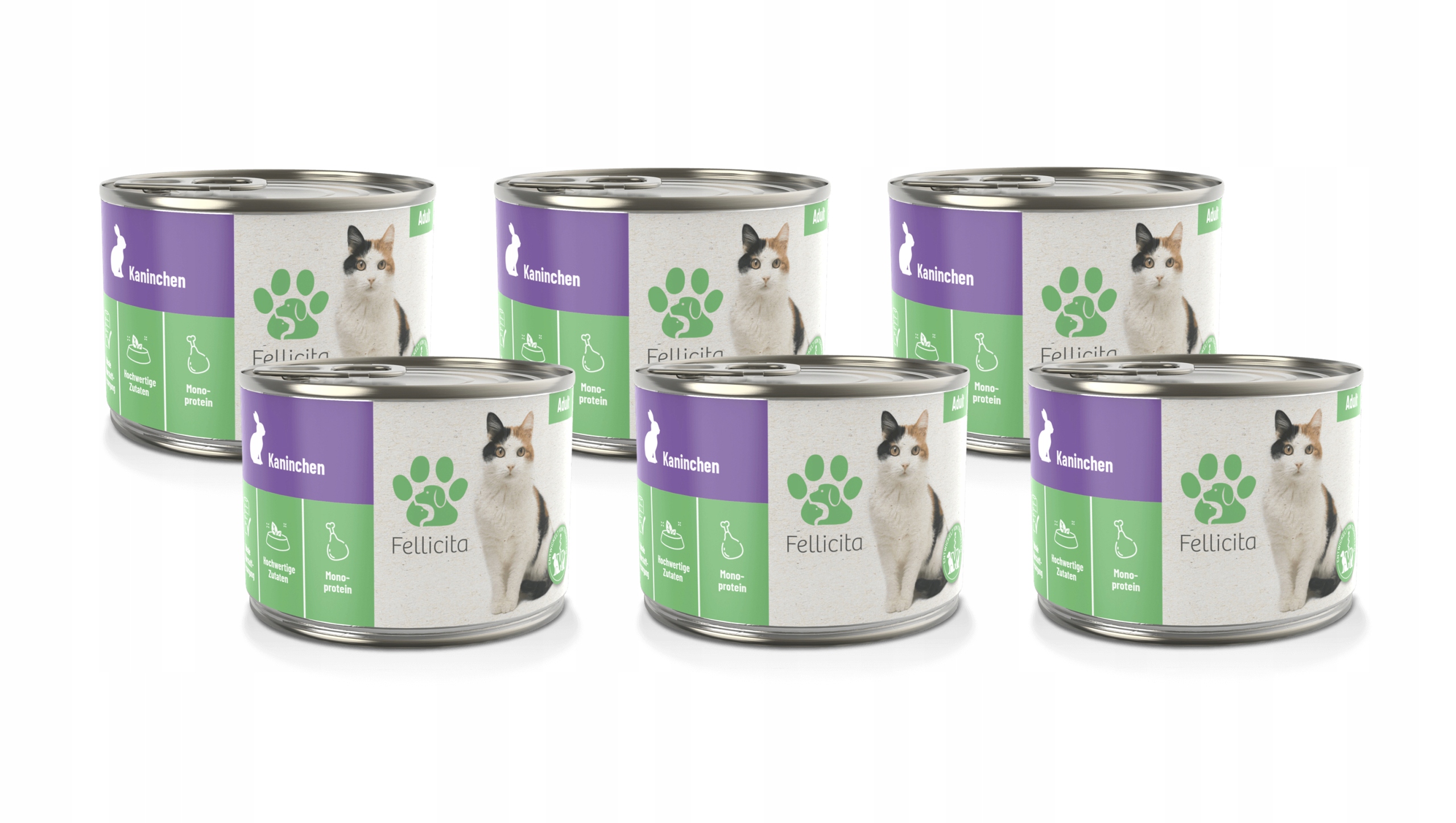 Levně Fellicita Cat Pure Kaninchen králík 6x200g pro kočky