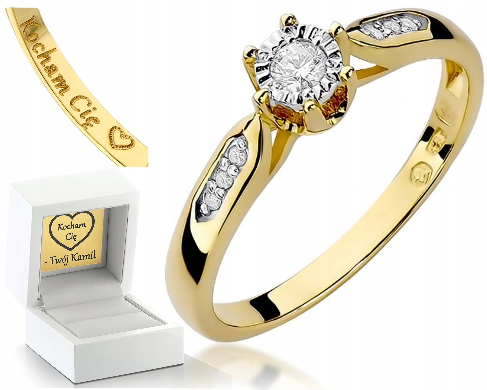 Prstýnek S Brilianty 0,11 Ct Zásnubní Obchod Dárek