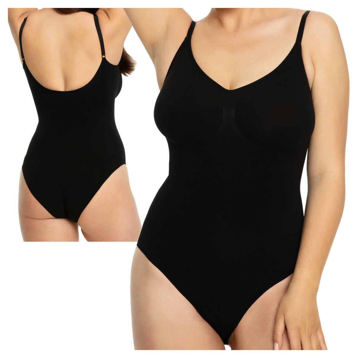 Julimex Silně modelující bezešvé body Seamless 421 černé 2XL
