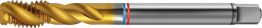 Strojový závitník Tandem Fat DIN374 Hss-pm TiN, tvar C 6H M18x1,5 For