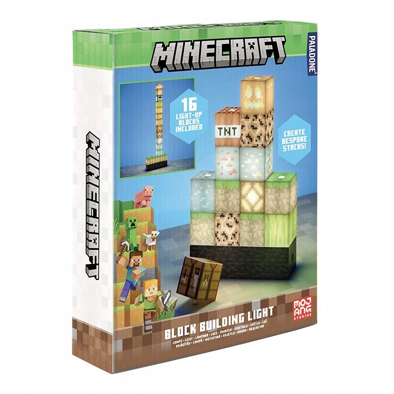 Noční Lampa Lampička Pro Děti Minecraft: Bloky