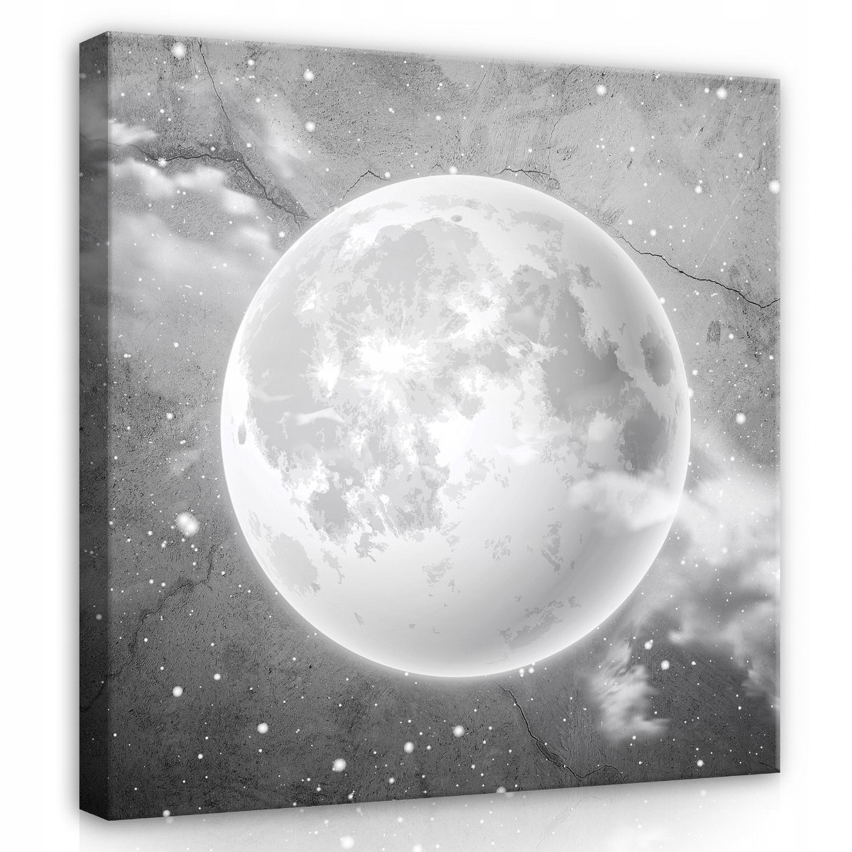 Obraz Na Plátně Canvas 80x80 Měsíc Nebe Beton