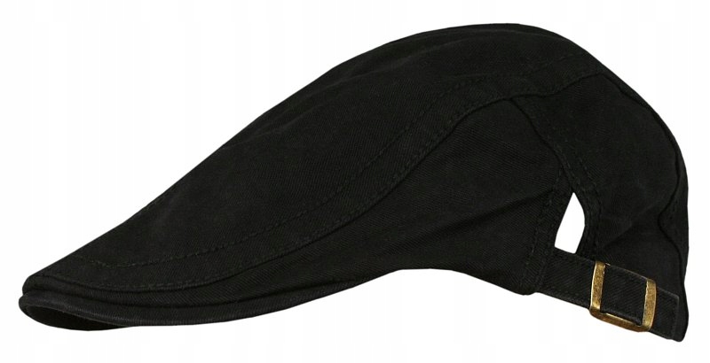

Czarny bawełniany letni kaszkiet - Pako Jeans