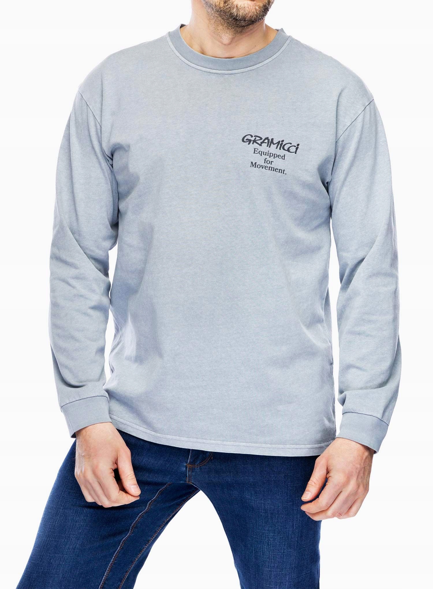 Tričko s dlouhým rukávem Gramicci Equipped L/s Tee slate pigment L