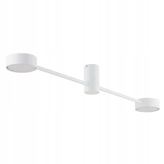 Dvojitá biela stropná lampa do predsiene 68 cm Nowodvorski