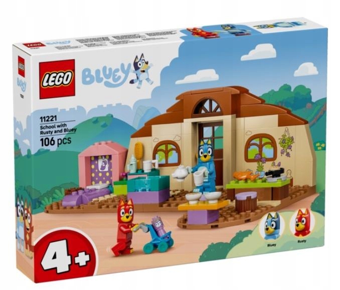 Lego(r) Bluey 11221 Škola s rýžem a modrou barvou