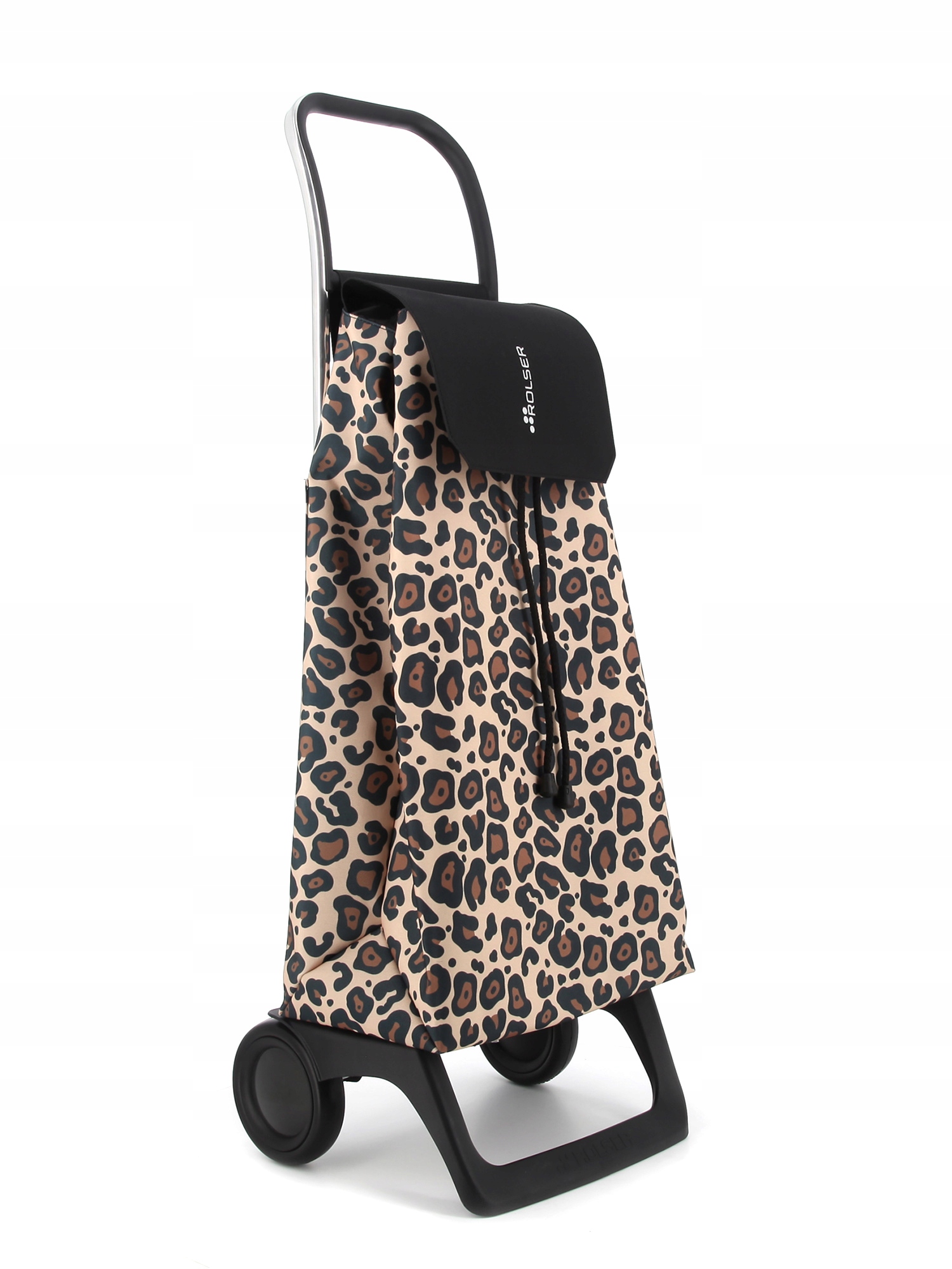 Wózek na zakupy Rolser Jet Wild Joy 2 koła 40L Camel panterka