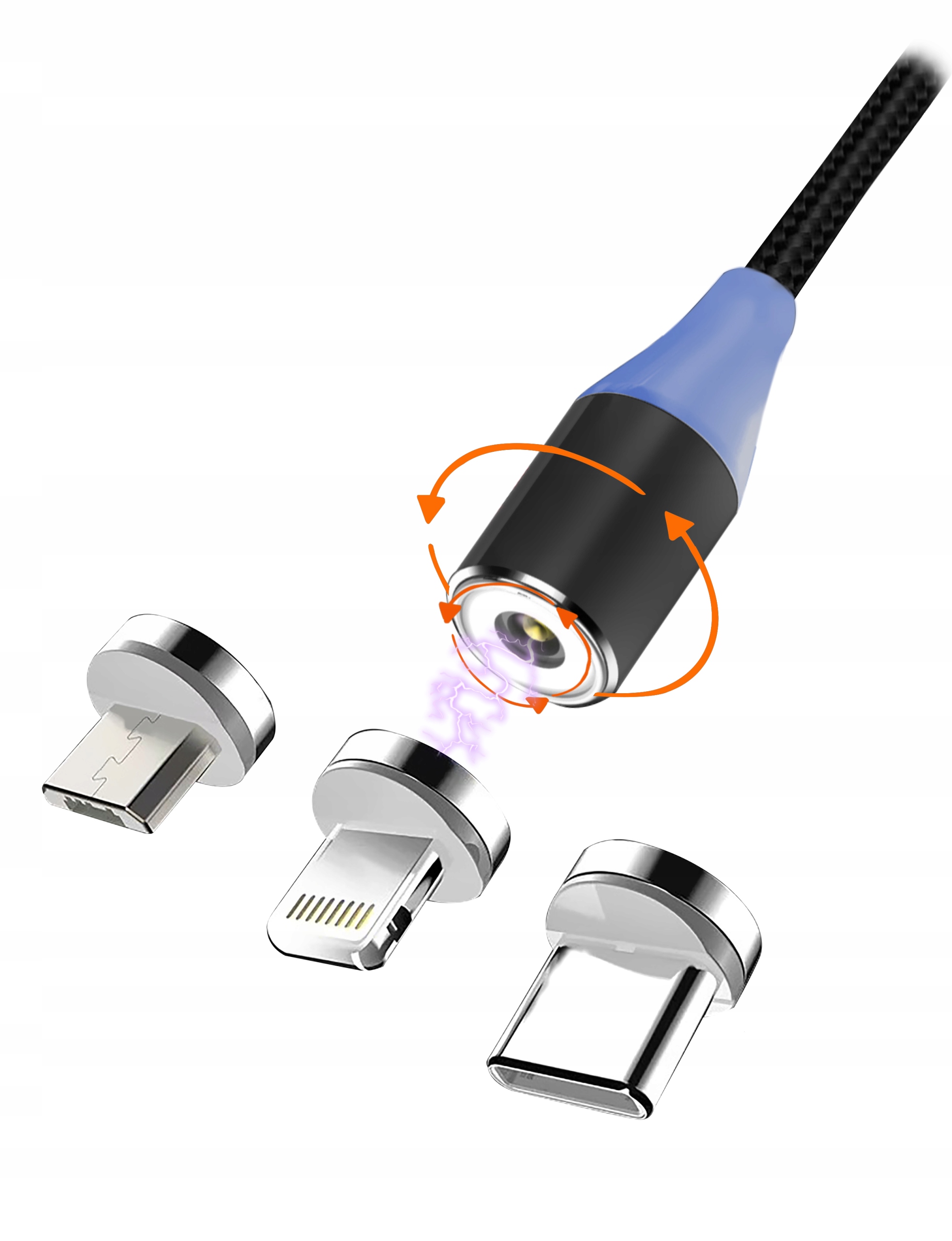 

Kabel Magnatyczny Msonic 2A Micro Usb/usb C/iPhone