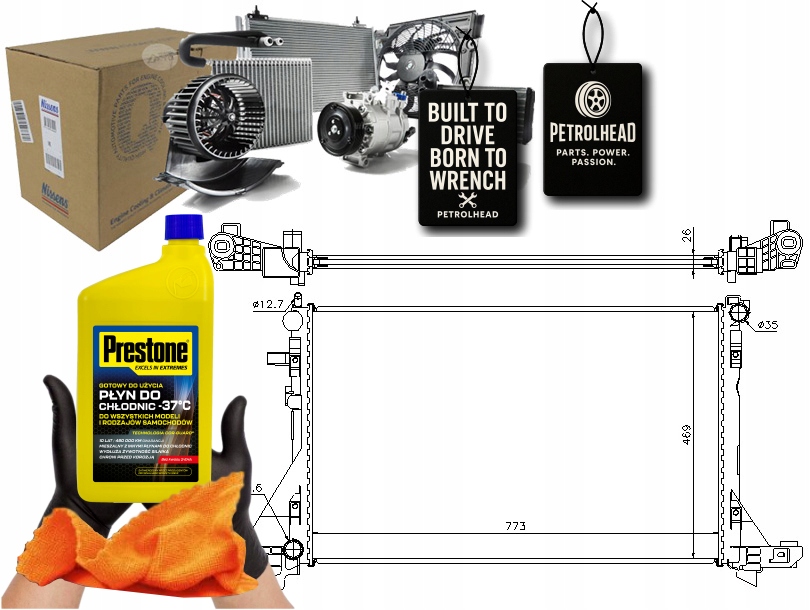 Chladič Motoru Nissan NV400 Opel Movano B Renau #Petrolhead Pro+ Kit5