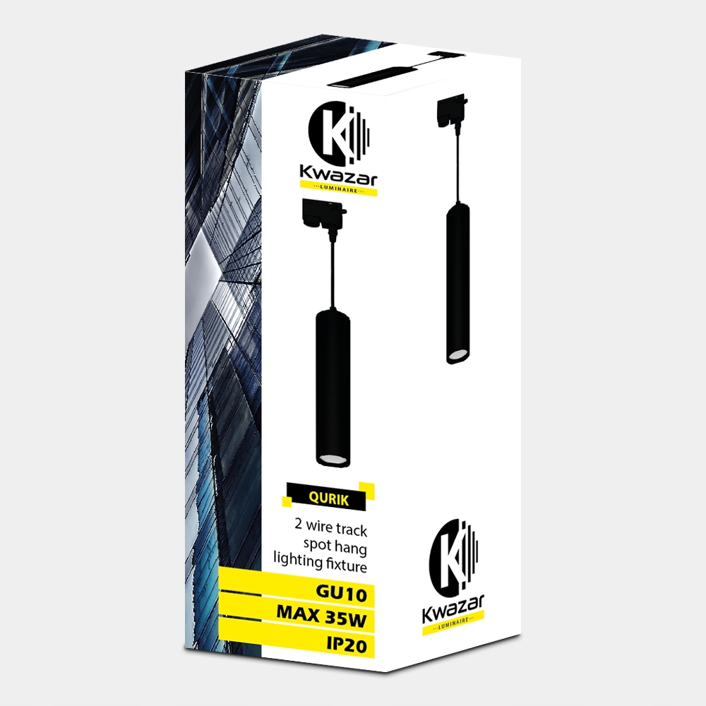 Reflektor szynowy jednofazowy ZWIS TUBA GU10 BLACK Maksymalna moc pojedynczego źródła światła 35 W