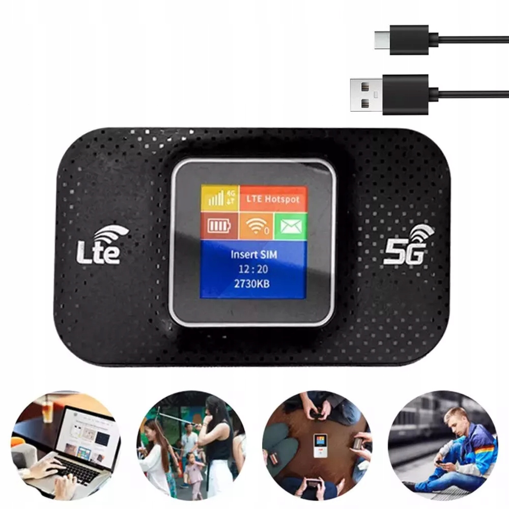 Przenośny Mobilny Modem Router 4G Lte kartę Sim Wi-Fi