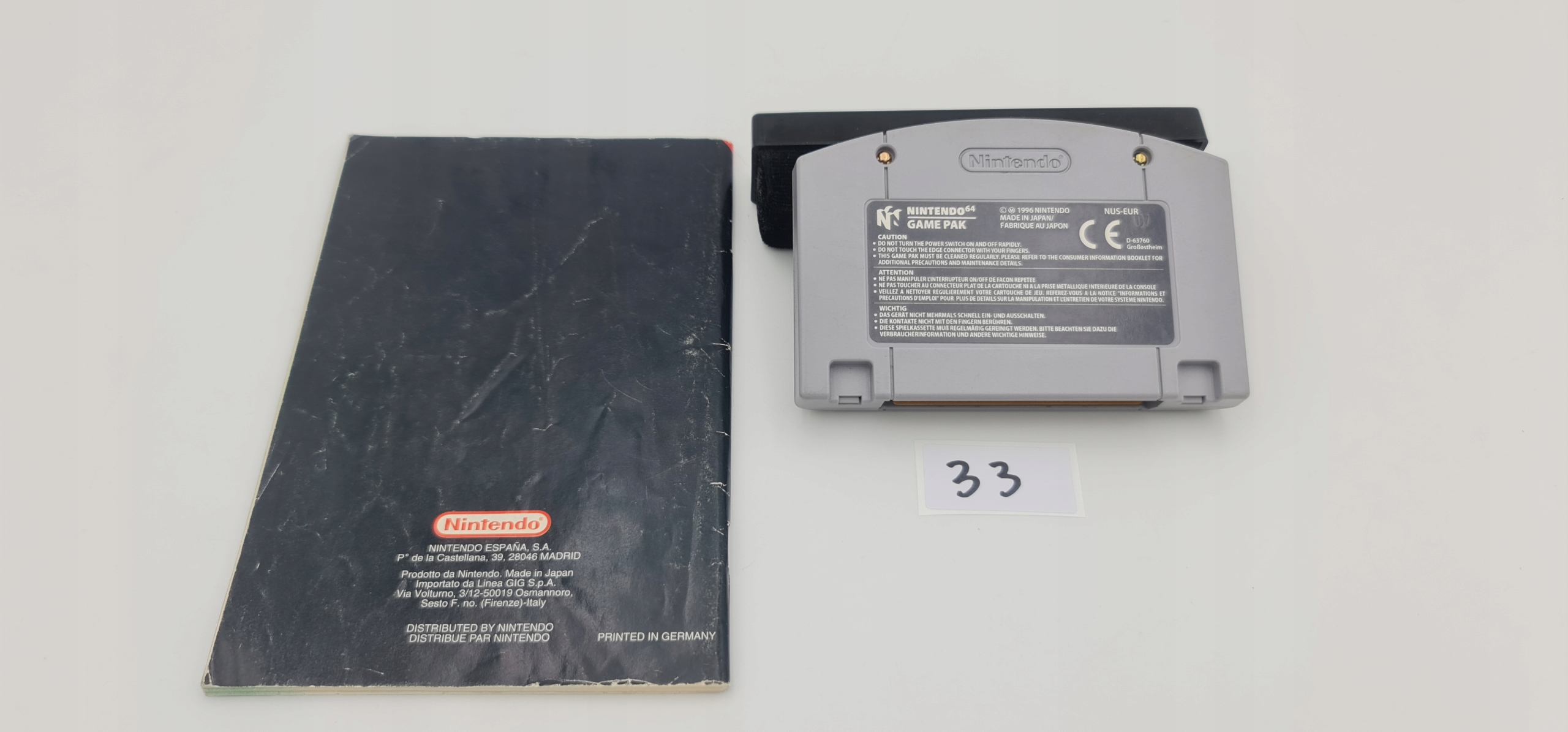 NINTENDO 64 SUPER MARIO 64 + KSIĄŻECZKA ORYGINAŁ Producent Nintendo