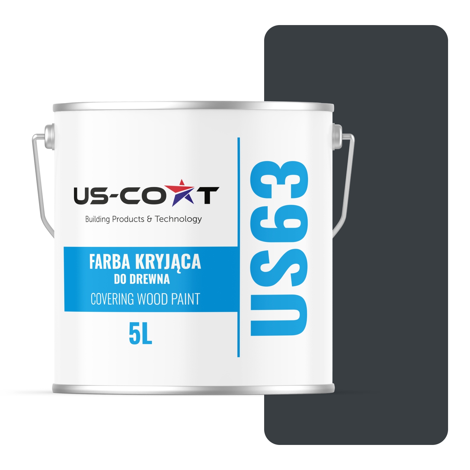 Barva Na Dřevo Kryjící Dveře Renovace Barva Antracit RAL7016 Lesk 5L