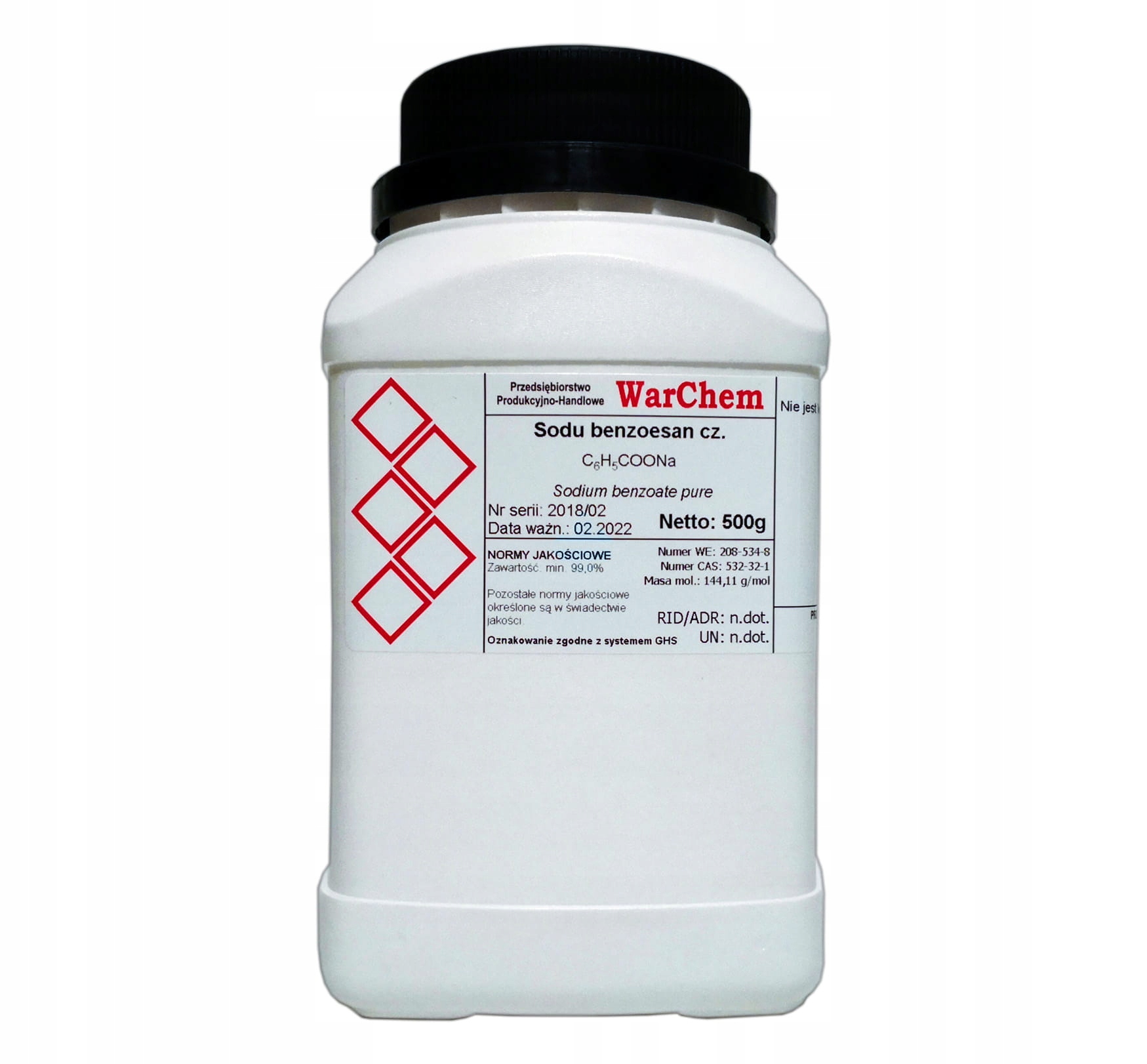 

Benzoesan Sodu 500g Warchem [54266]
