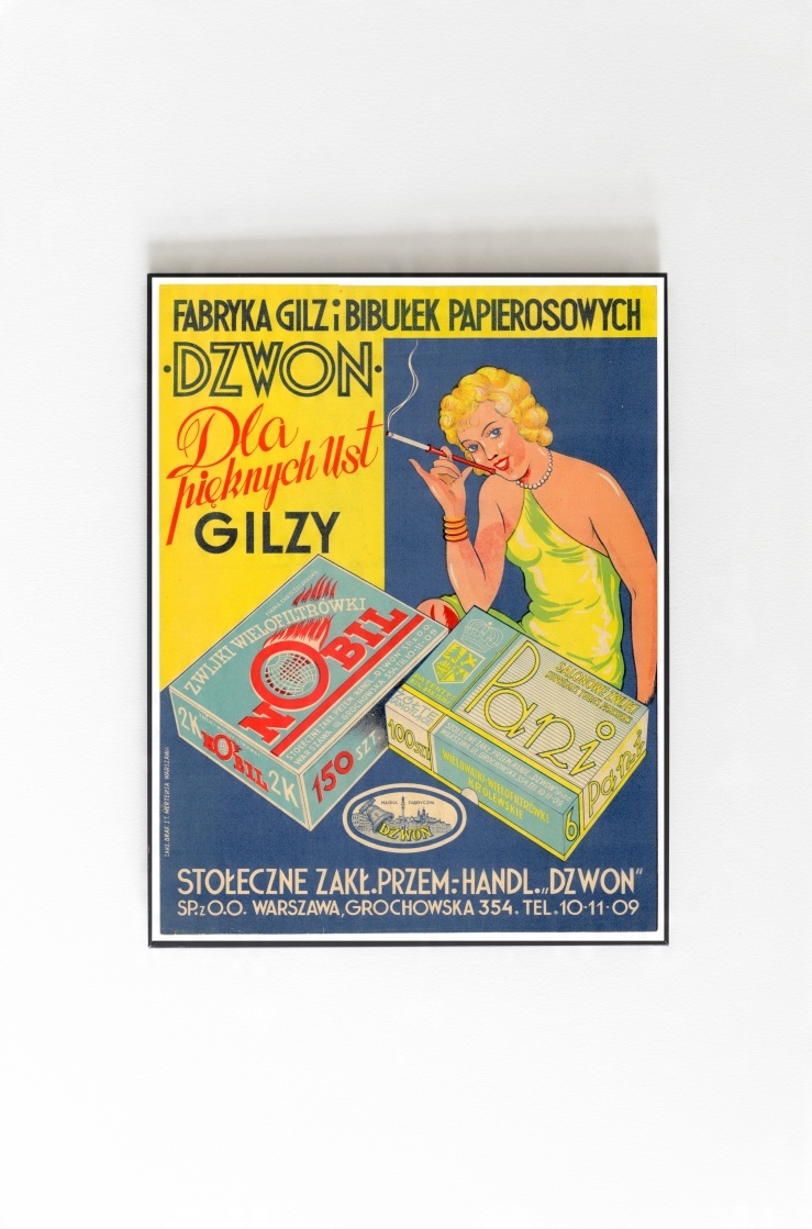 

Stary Plakat Przedwojenny papierosy 1930r.70x50cm