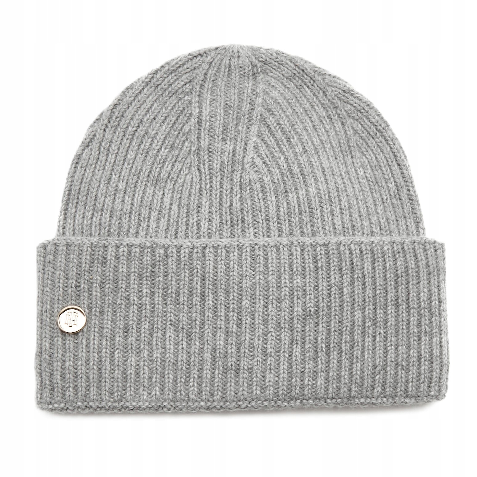-38% Tommy Hilfiger Čepice Th Elevated Beanie Šedá