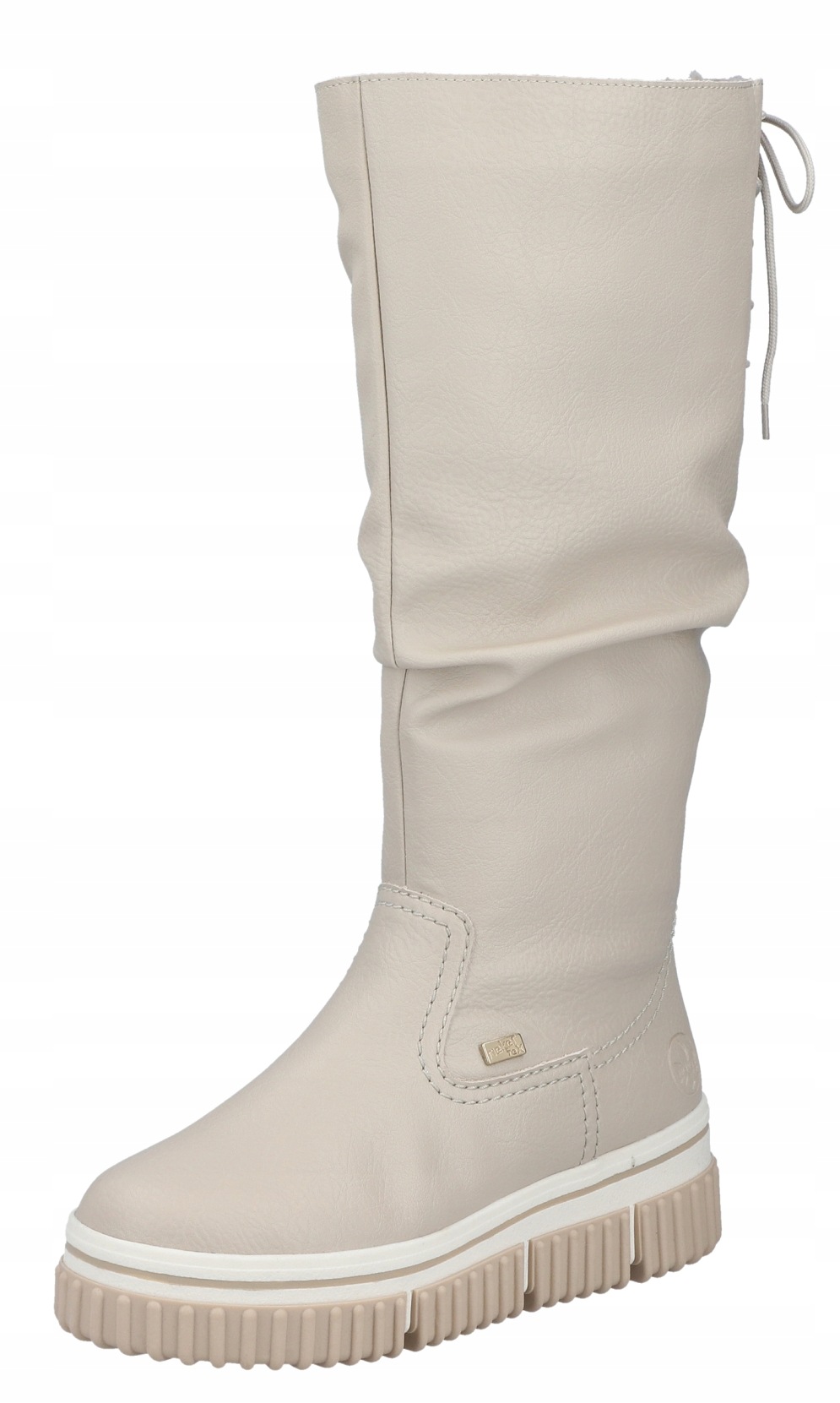 Rieker Y6370-60 vel.39 béžové dámské kozačky Vlna Tex