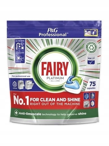 Levně Fairy Platinum All in 1 kapsle do myčky nádobí, 75 kusů