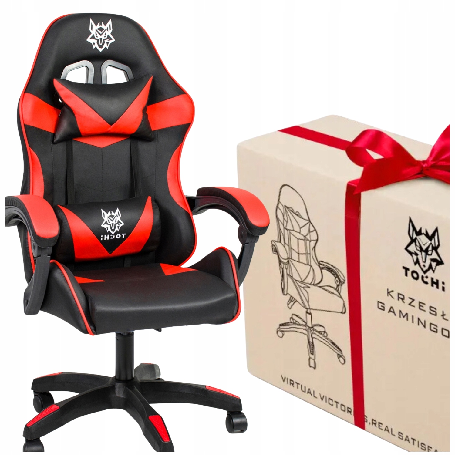 Fotel gamingowy dla dzieci obrotowy biurowy czarny krzesło dla gracza