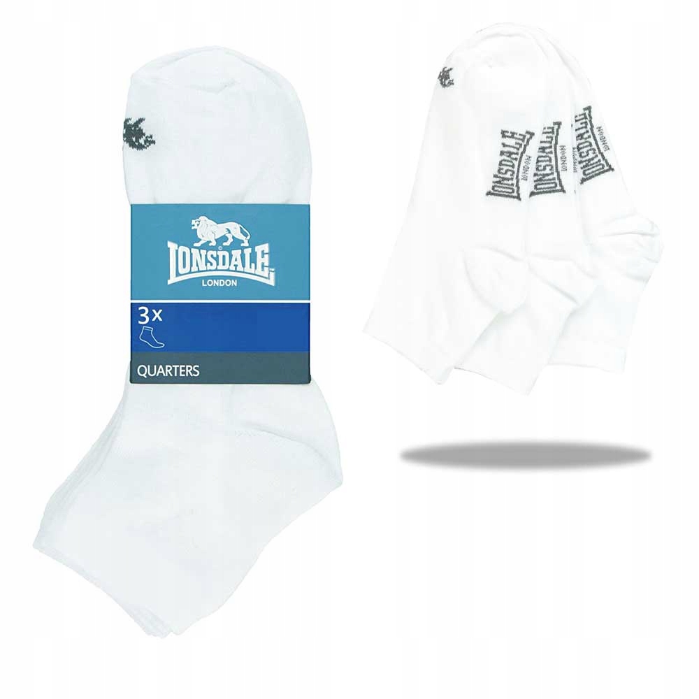 

Lonsdale Skarpety Zakostki 3pary 35-38 LNS03_100