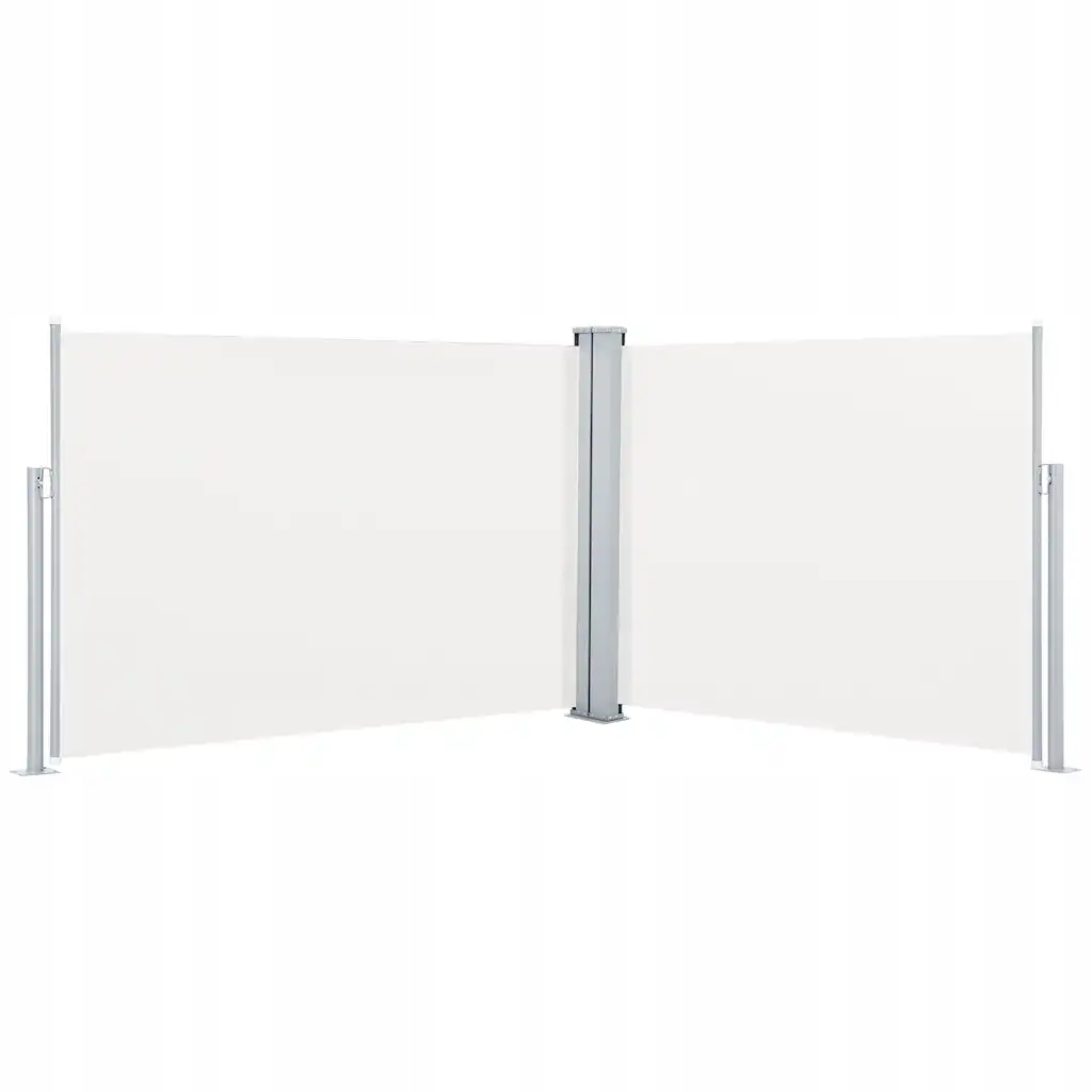 Boční roztahovací zahradní markýza krémová 120 x (0-1000) cm