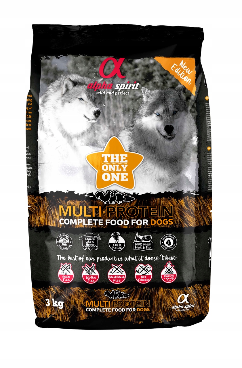 Alpha Spirit Karma półmiękka dla psa Multiprotein 3kg Oryginalne Opakowanie
