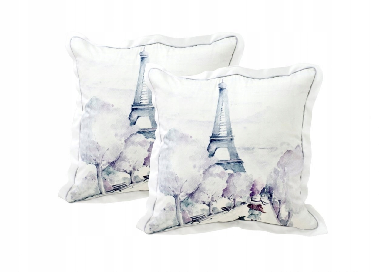 PODUSZKA GRAFIKA DZIEWCZYNKA W PARYŻU CARAMELLA