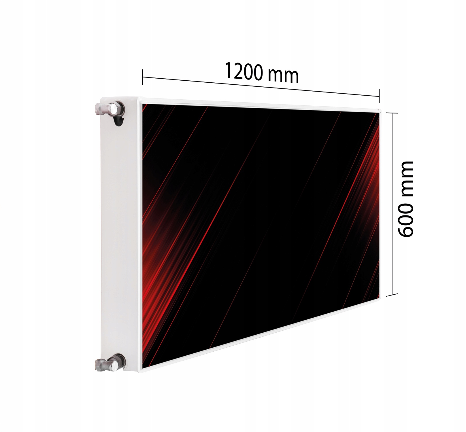 Maskovač Kryt Radiátoru 120x60 Světlo Podložka Magnet