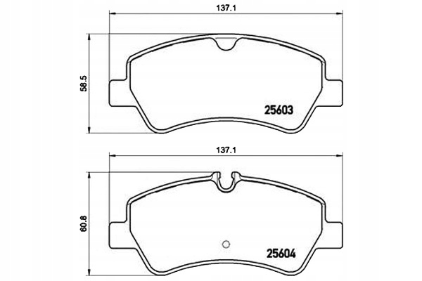 Brembo Brzdové Destičky Ford Transit Custom 12- Ty