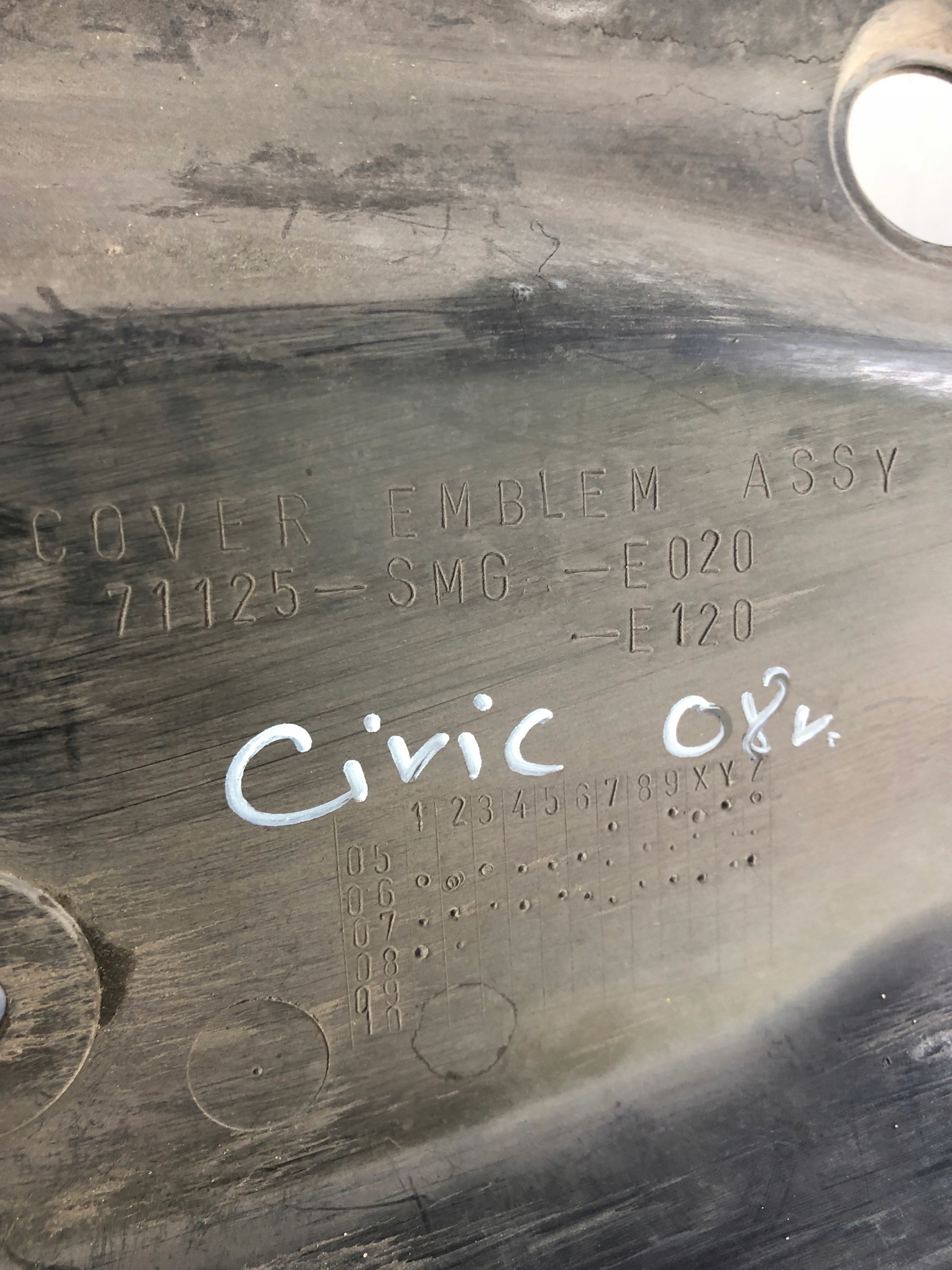 kryt Horn stěny předního CIVIC VIII UFO