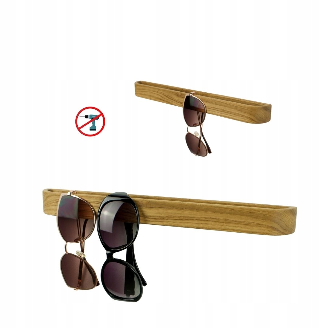 Samolepicí organizér na brýle, přírodní dub, 23 cm