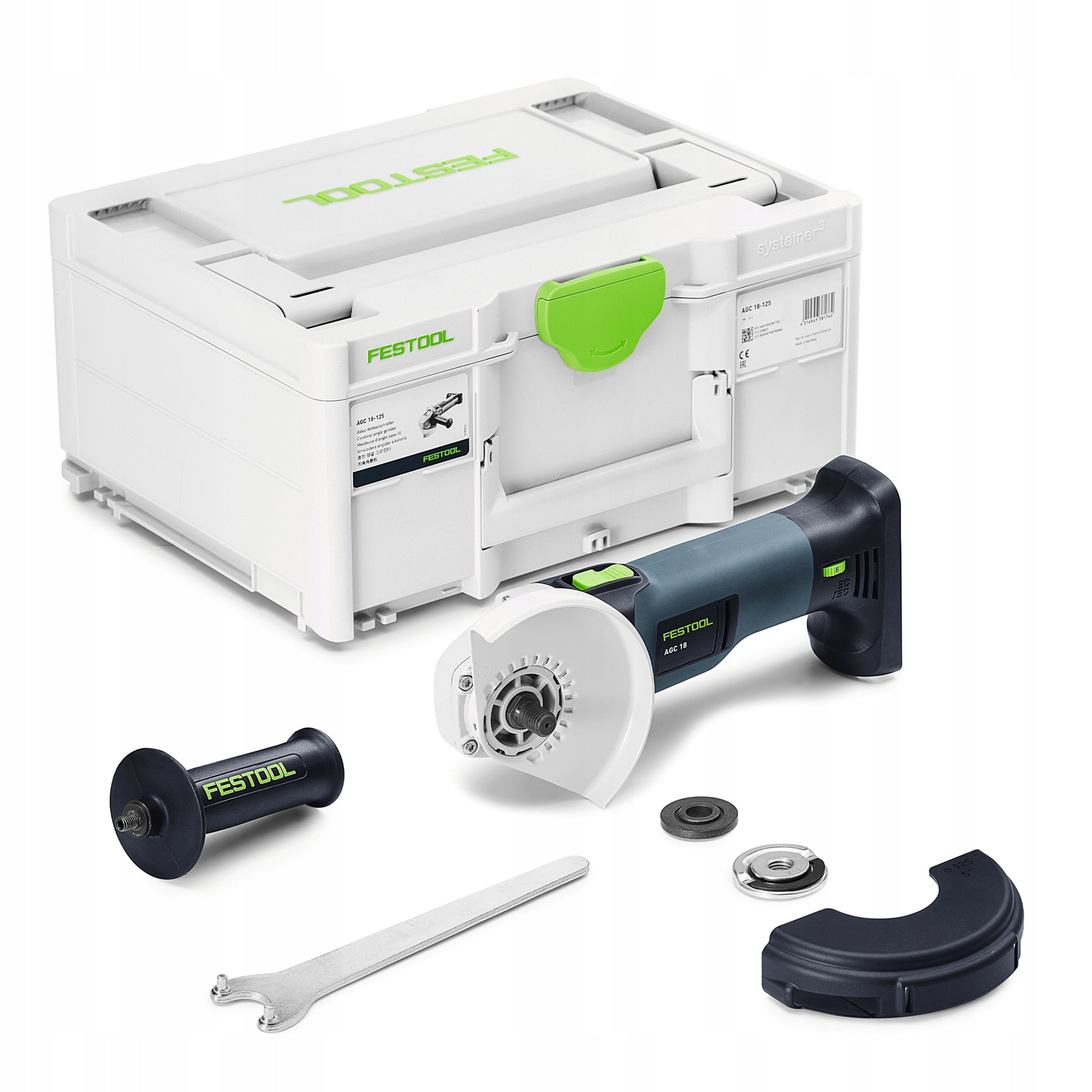Akumulatorowa szlifierka kątowa Agc 18-125 EB-Basic 578367 Festool
