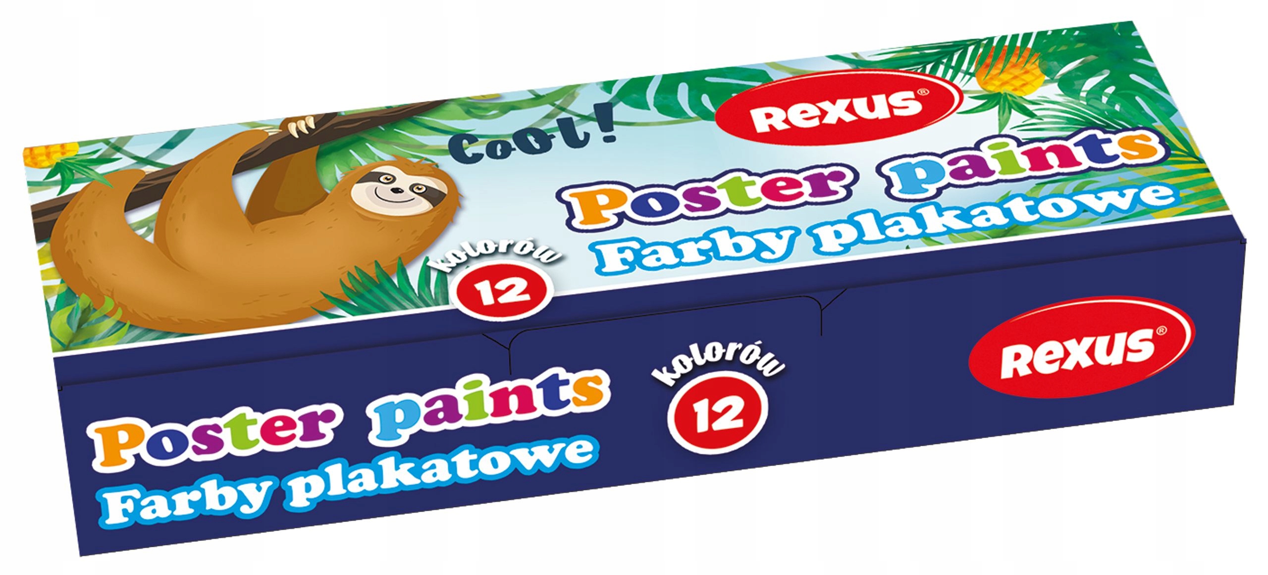 BENIAMIN FARBY PLAKATOWE SZKOLNE 12 KOLORÓW 20 ml Marka Beniamin