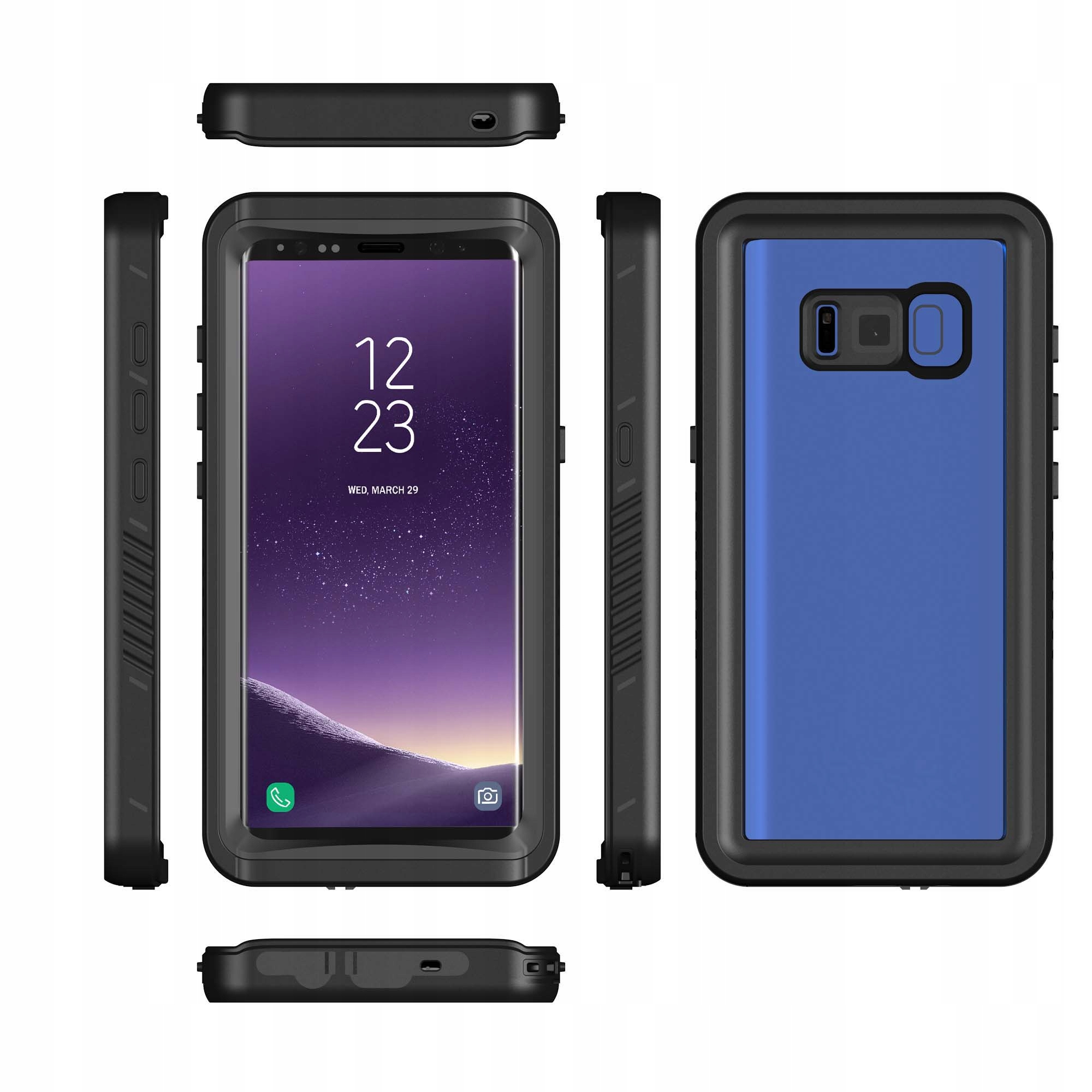 Pancerne Etui 360° Wodoodporne Wytrzymała Obudowa Samsung Galaxy S8 Plus Ip