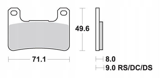 Sbs Brzdové Doštičky KH379 Racing Dual Carbon Farba Čierna Vhodné Pre: Suzuk