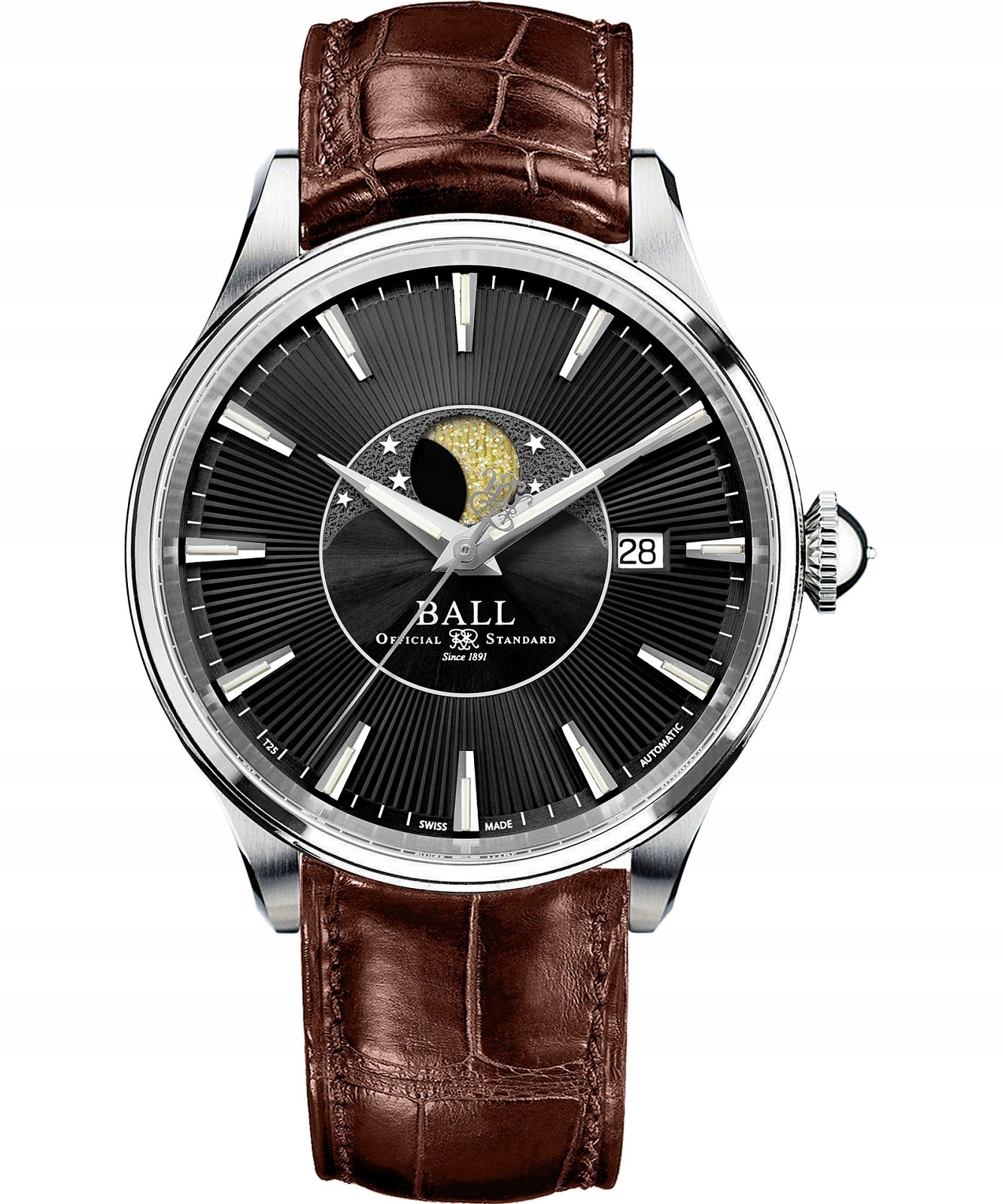 Pánské hodinky Ball Trainmaster Moon Phase Automatic