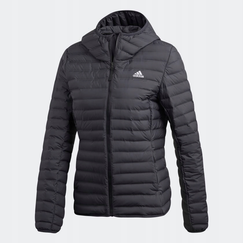 Adidas Dámská zimní bunda černá s kapucí Lehká CY8735 vel.