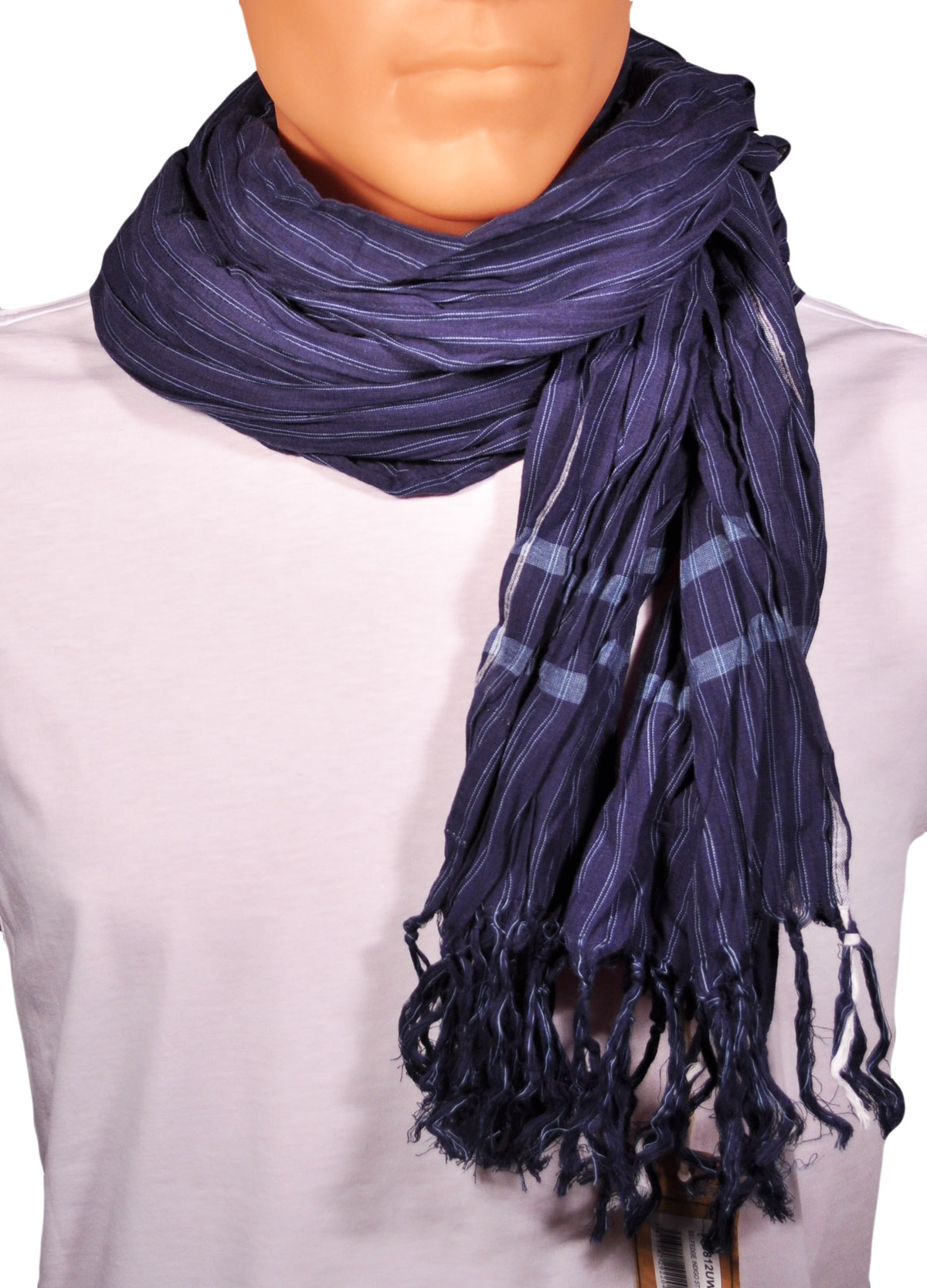 

Wrangler szal szalik apaszka Selfedge Indigo Stri