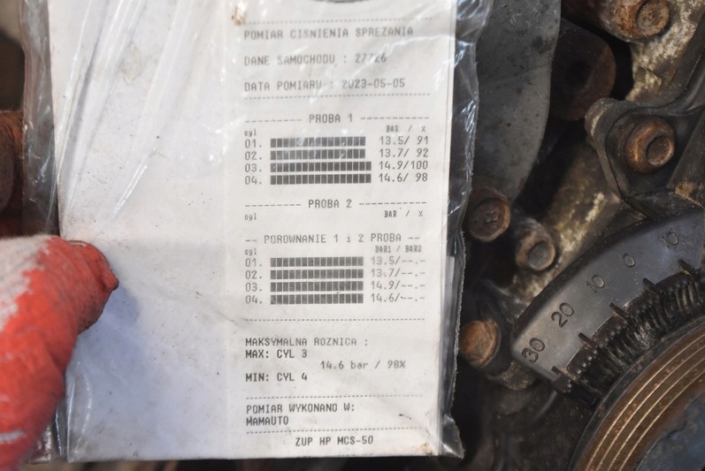 engine pillar petrol EJ16 SUBARU IMPREZA 2 II 1.6 95 KM 00-02 KOMPRESJA