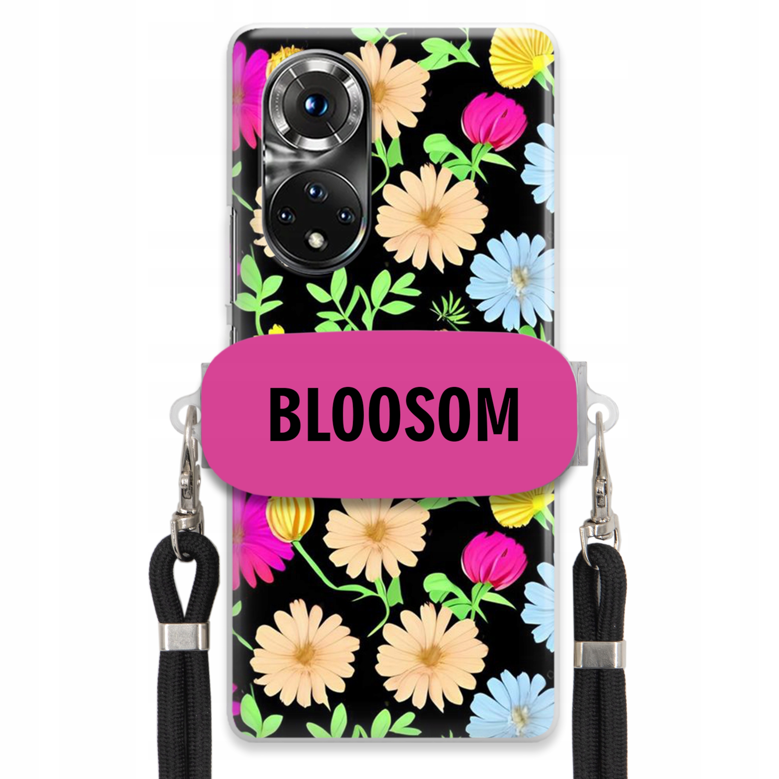 Pouzdro Držák Crossbody Pro Huawei Honor 50 Pro Kryt Květiny Bloosom Flower