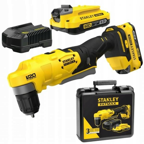 Wiertarka Kątowa Akumulatorowa Stanley V20 SFMCD750D2K 2x2,0Ah