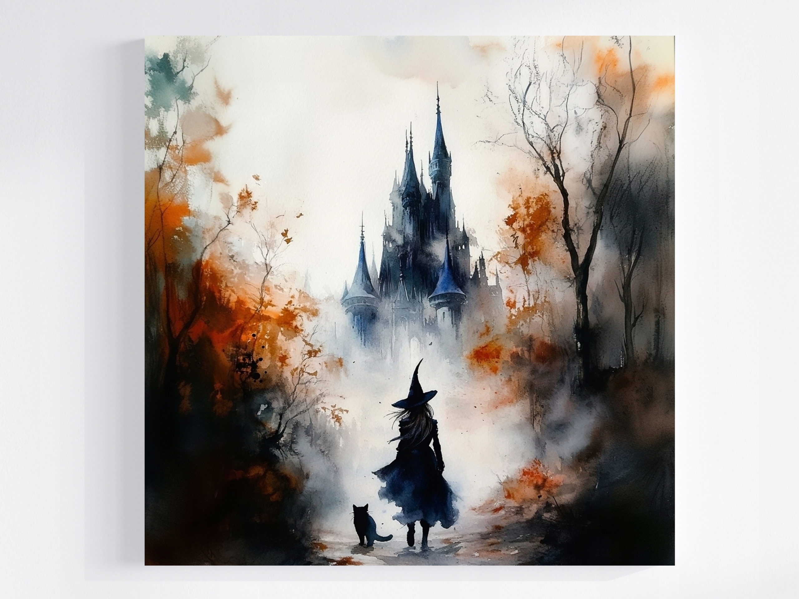 Obraz Na Plátně Canvas Podzimní Cesta Čarodějnická Čarodějka 80x80