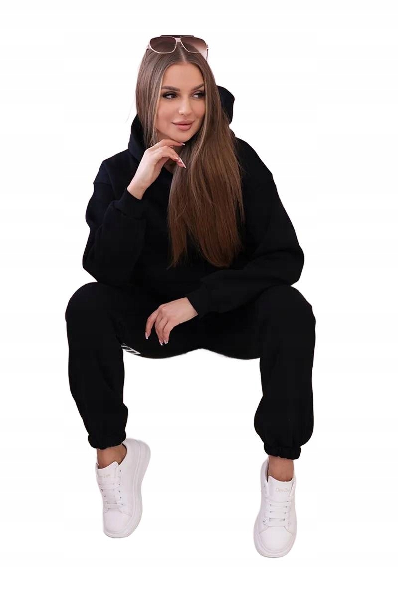 Bavlněný komplet s potiskem, černý