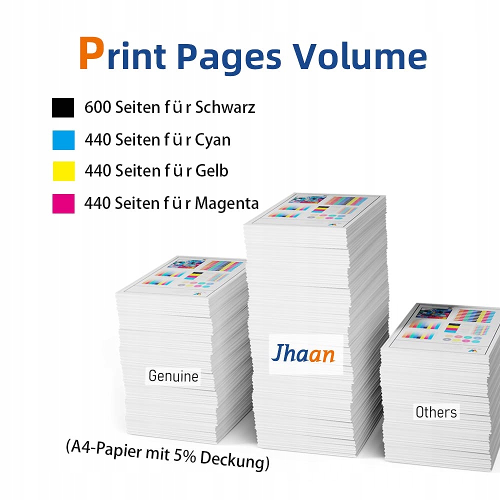 JHAAN 16XL Tusze Kompatybilne Epson WF 2760 Workforce WF-2630 10 Sztuk — miniatura 3