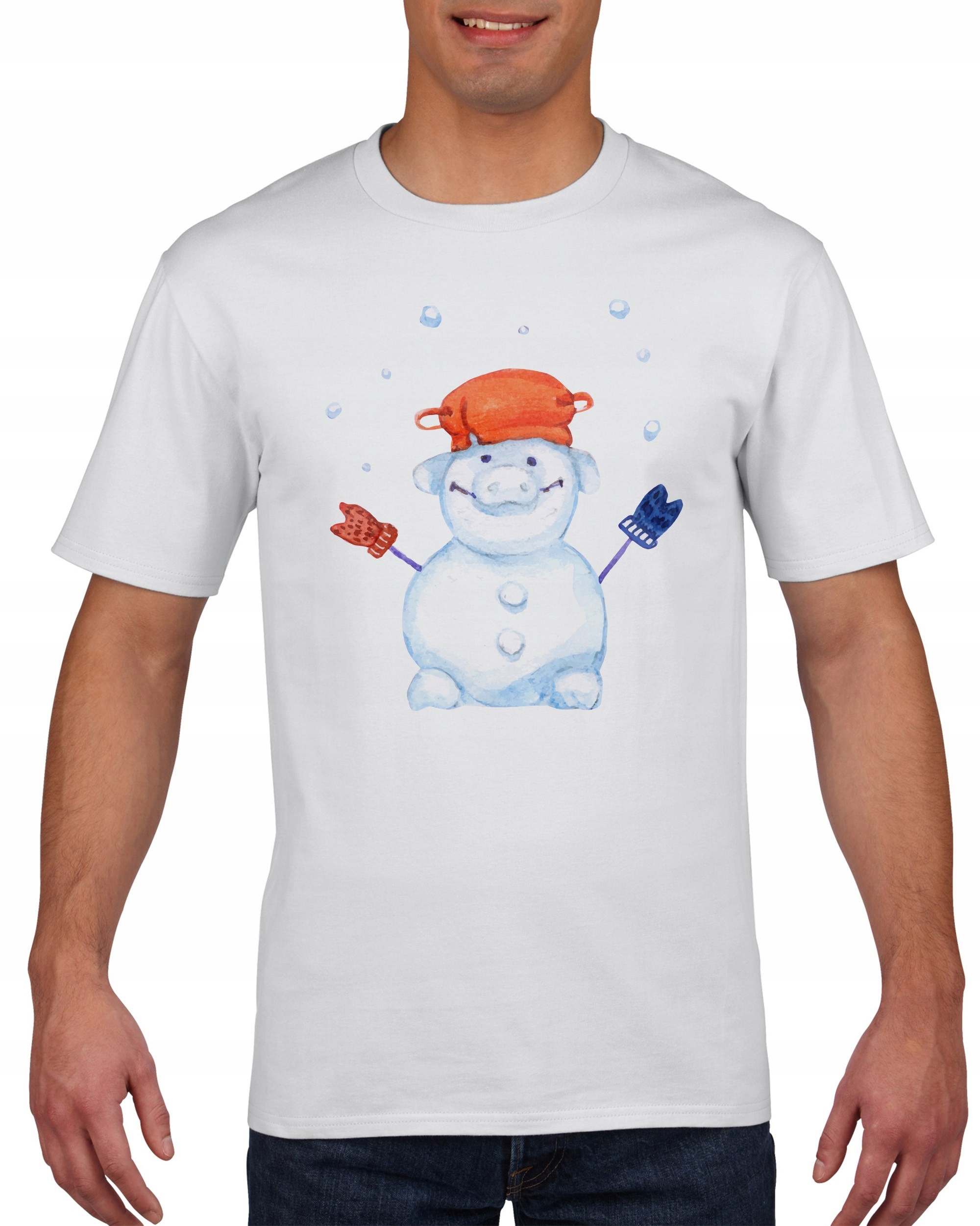 

Koszulka meska Swinka Balwanek Swieta Zima L