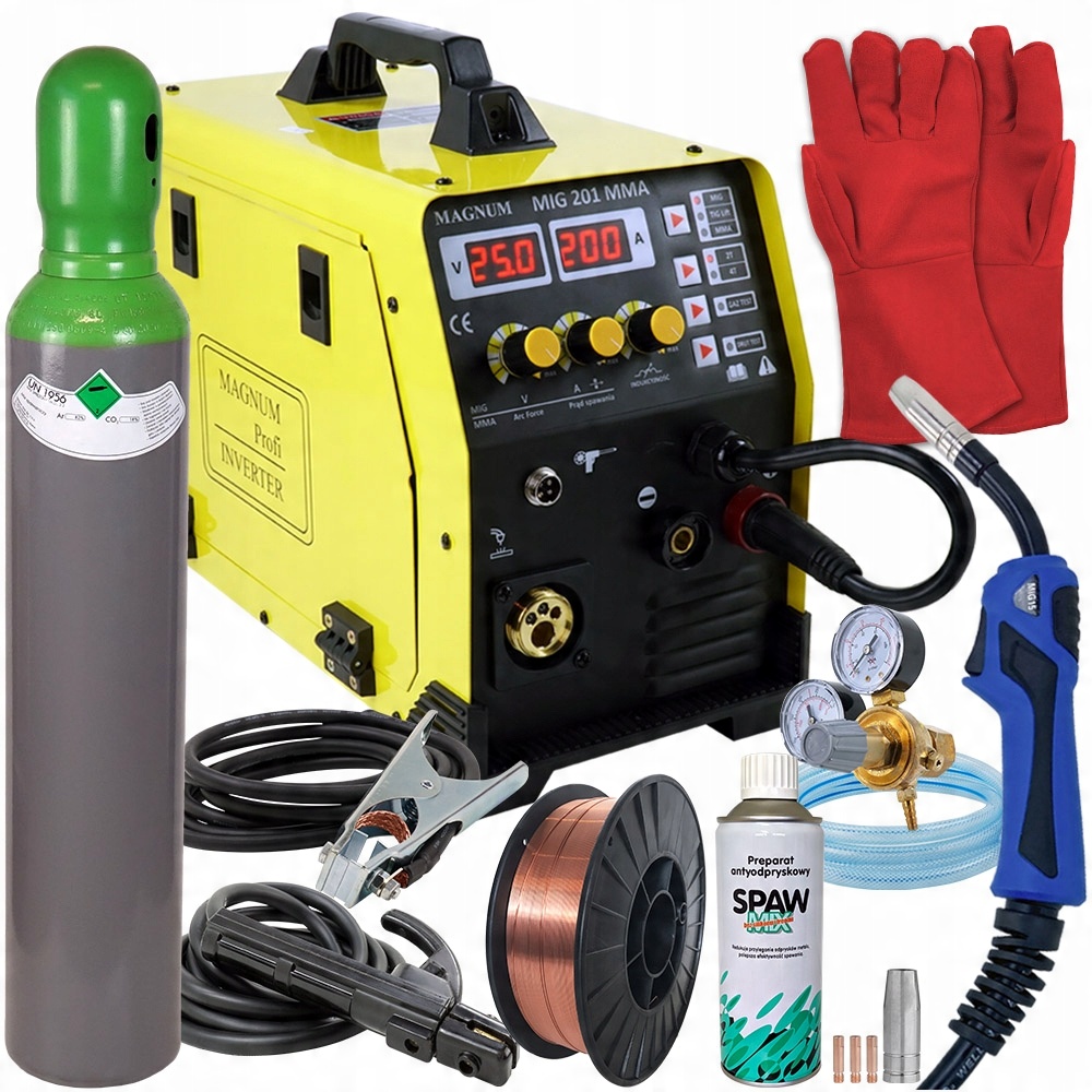 

Spawarka Magnum Mig 201 Mma Tig 3w1 200A Migomat
